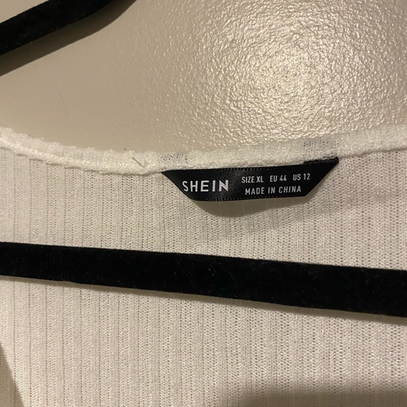 NEW SHEIN White Long Sleeve Top - Picture 4 of 4